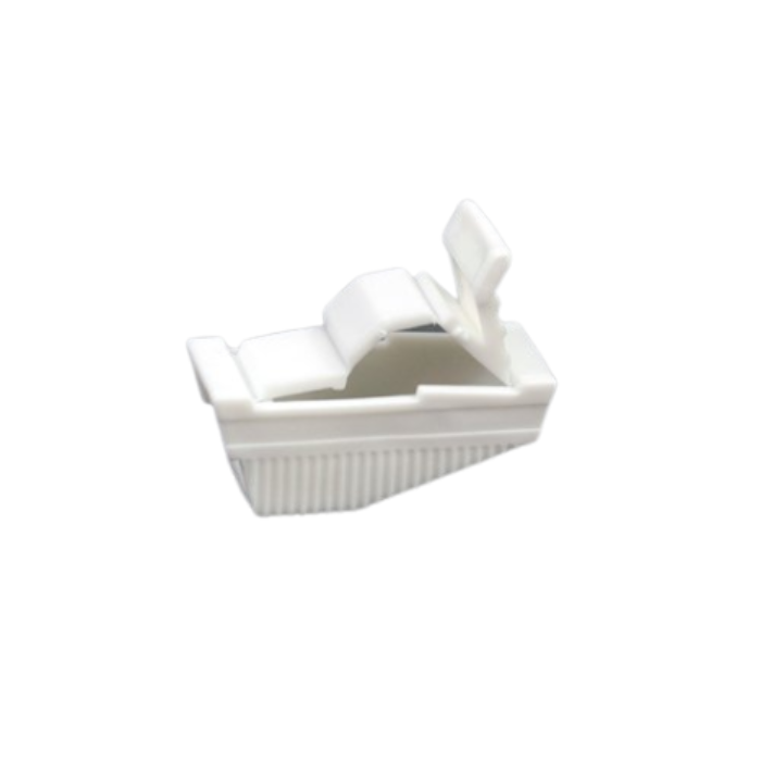 Urocare® Two-Position Tube Clamp, 1.63" x 0.75" x 0.81", White