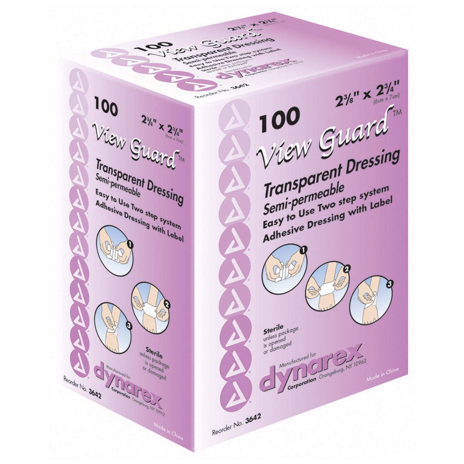 View Guard® Transparent Film Adhesive Dressings, 2 3/8" x 2 3/4", Sterile